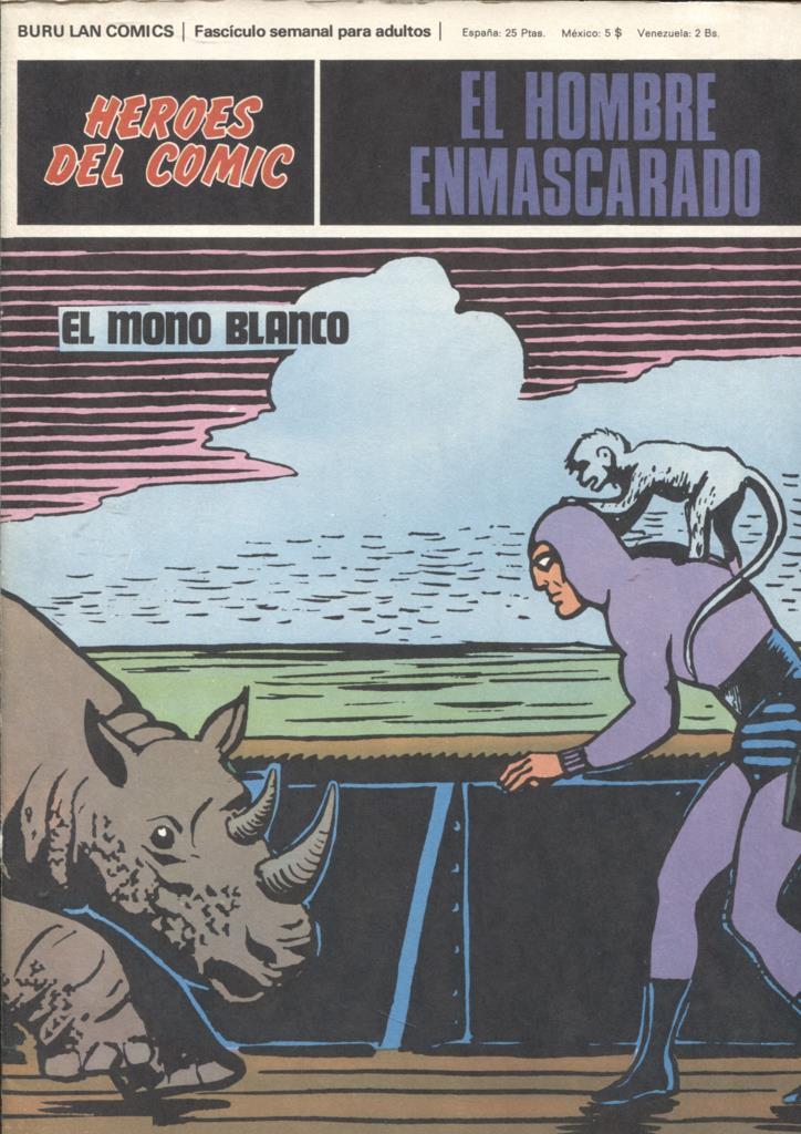 Hombre Enmascarado/Phantom de Burulan SOLO CUBIERTA nº 66: El mono blanco