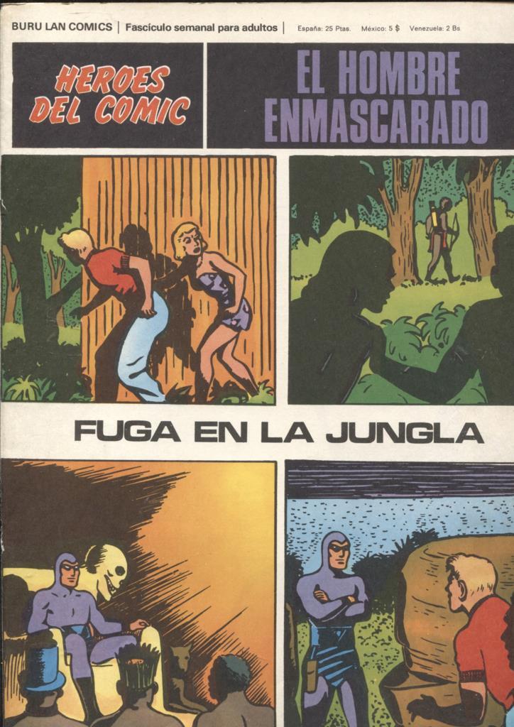 Hombre Enmascarado/Phantom de Burulan SOLO CUBIERTA nº 60: fuga en la jungla