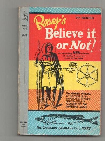 Ripleys beliete it or not 7th series - The Canadian Jackfish eaats ducks, Optical illusion - drawn by Edward Addicks