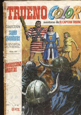Trueno color montaje numerado 10: con los numero 28,29,30