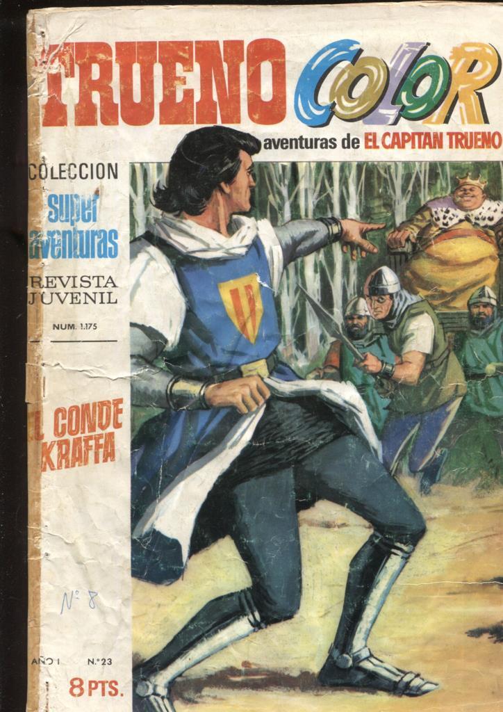 Trueno color montaje numerado 08: con los numero 22,23,24