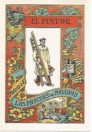 POSTAL A573: El pintor