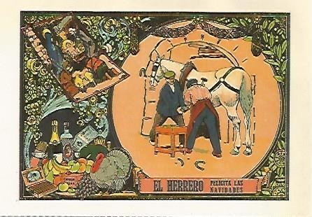POSTAL A558: El herrero