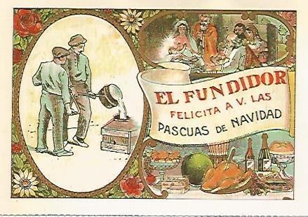 POSTAL A557: El fundidor
