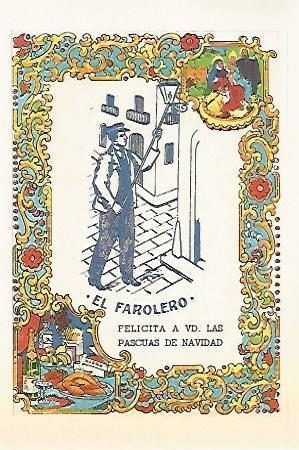 POSTAL A556: El farolero