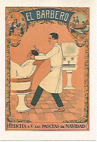 POSTAL A551: El barbero