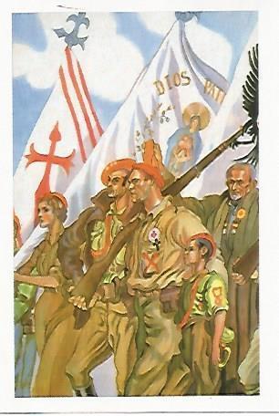 POSTAL A549: Soldados nacionales