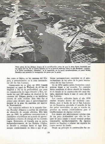 LAMINA 16226: Vista aerea de la canalizacion del rio San Lorenzo