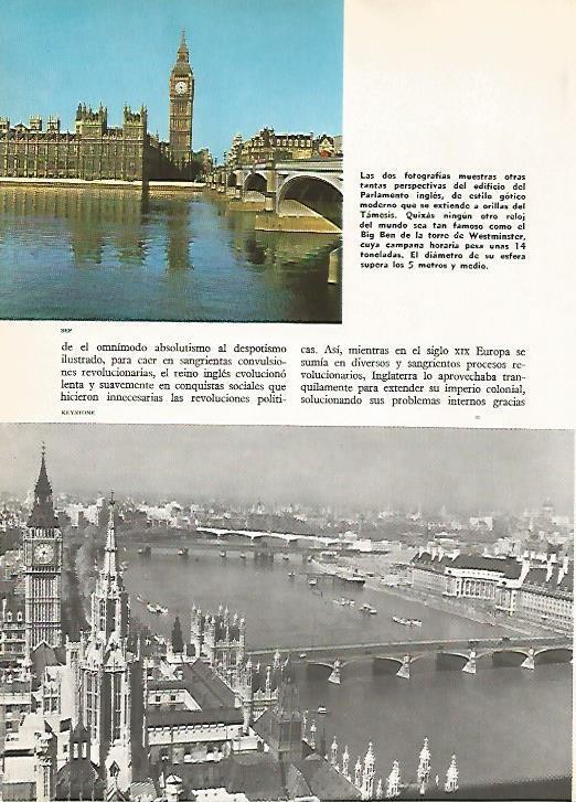 LAMINA 16205: Big Ben  y vista de Londres