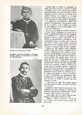LAMINA 16263: Gandhi a los siete años y en Johannesburgo