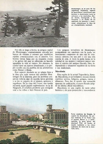LAMINA 16258: Montenegro y Skopje