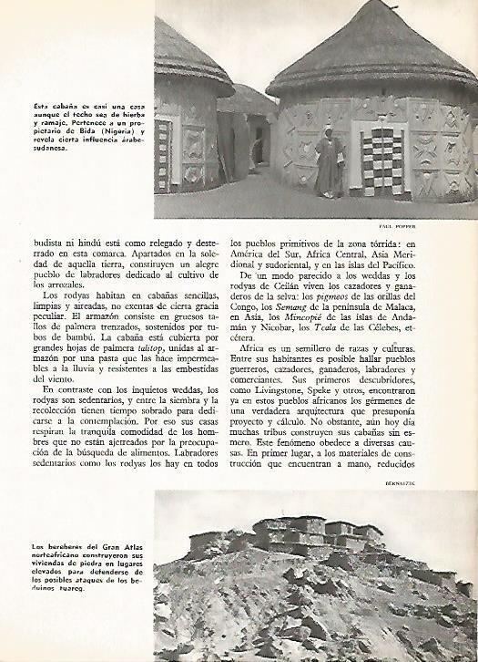 LAMINA 16274: Cabaña en Vida, Nigeria y casas en el Atlas