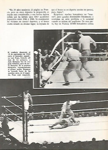 LAMINA 16236: Combate de 1923 entre Luis Firpo y Dempsey