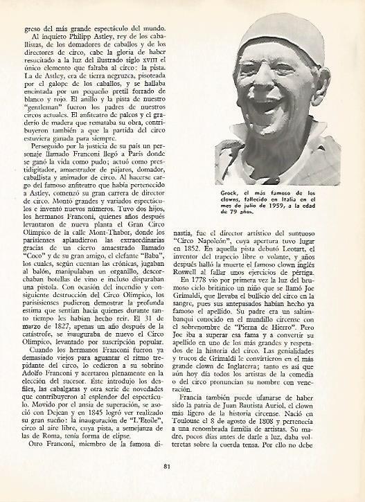 LAMINA 16189: El payaso Grock