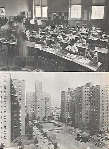 LAMINA 16138: Colegio de Louisville y vista de Harlem, Estados Unidos