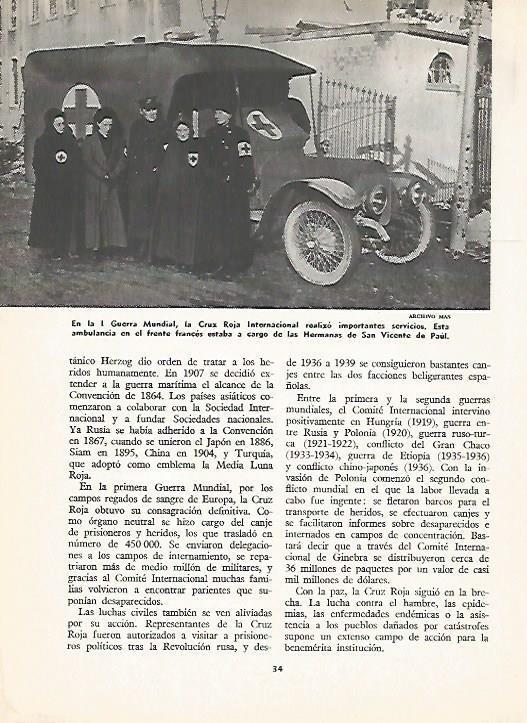 LAMINA 16104: Ambulancia de la Cruz Roja en la Primera Guerra Mundial