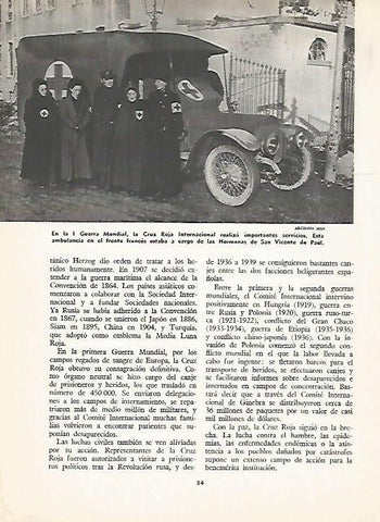 LAMINA 16104: Ambulancia de la Cruz Roja en la Primera Guerra Mundial