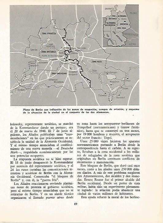 LAMINA 16114: Plano de Berlin durante la ocupacion