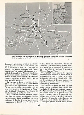 LAMINA 16114: Plano de Berlin durante la ocupacion