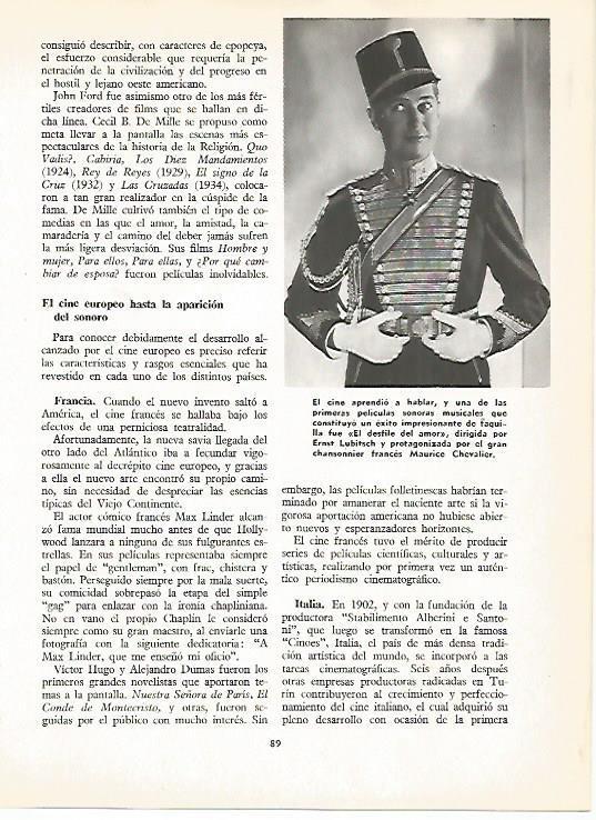 LAMINA 16120: Maurice Chevalier en El desfile del amor