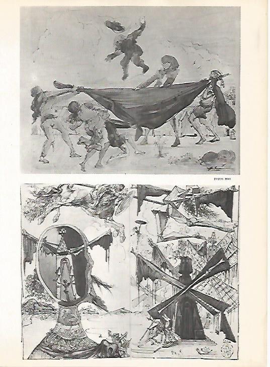 LAMINA 16148: Dibujos de Dali para El Quijote