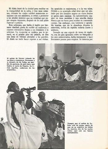 LAMINA 16145: Sultan de Sokoto de la dinastia Fulbe, Nigeria