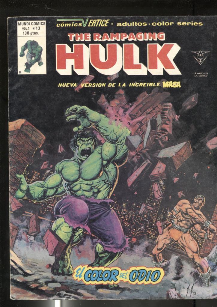 The Rampaging Hulk numero 13: El color del odio