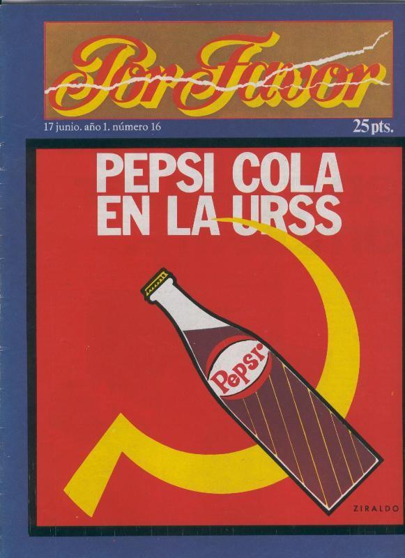 Por Favor numero 016, 17 junio 1974: Pepsi Cola en la URSS
