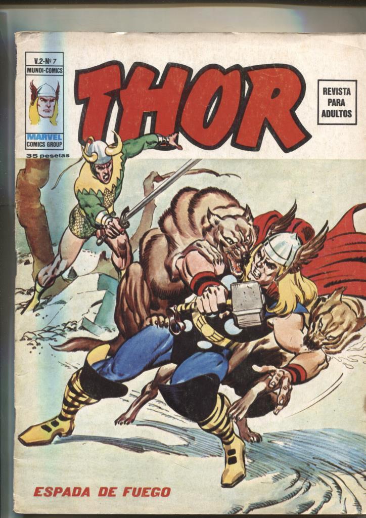 Vertice: Thor volumen 2 numero 07: Espada de fuego