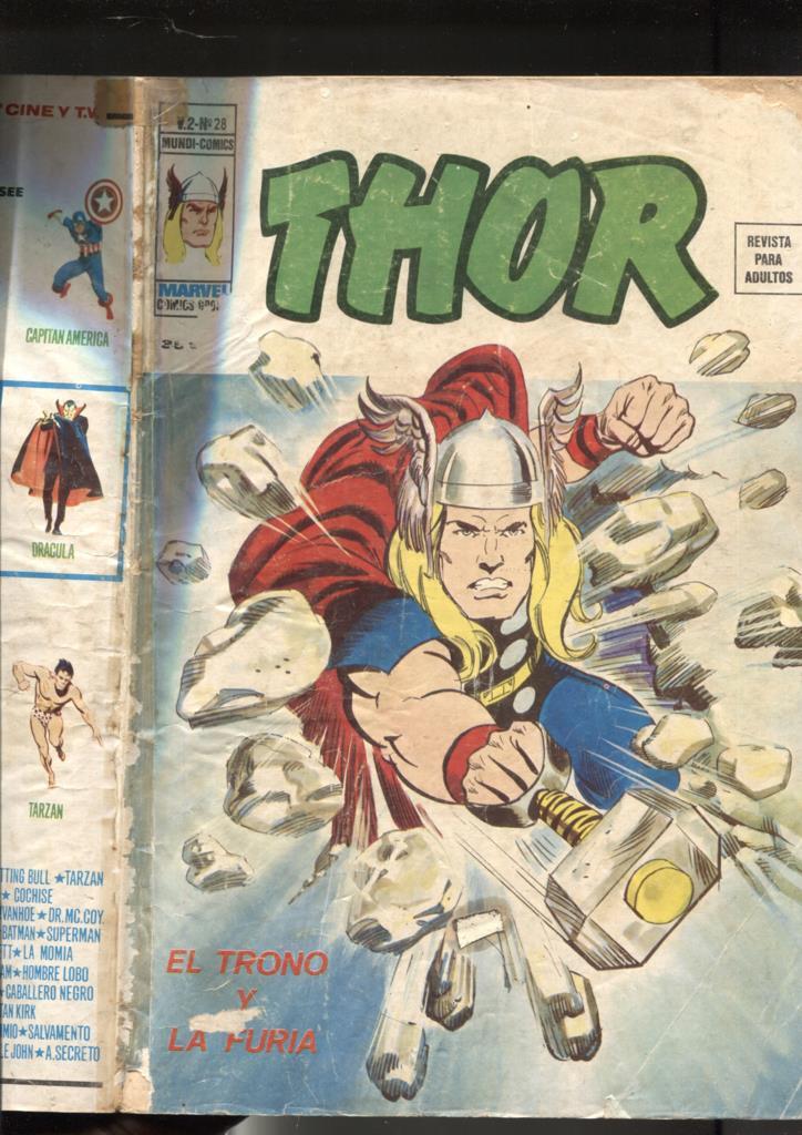 Vertice: Thor volumen 2 numero 28: El trono y la furia (numerado 1 en trasera)