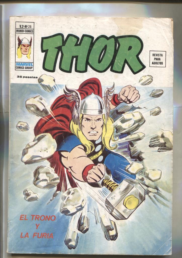 Vertice: Thor volumen 2 numero 28: El trono y la furia (numerado 2 en trasera)