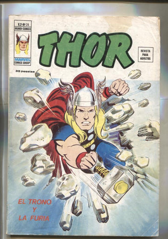 Vertice: Thor volumen 2 numero 28: El trono y la furia (numerado 2 en trasera)