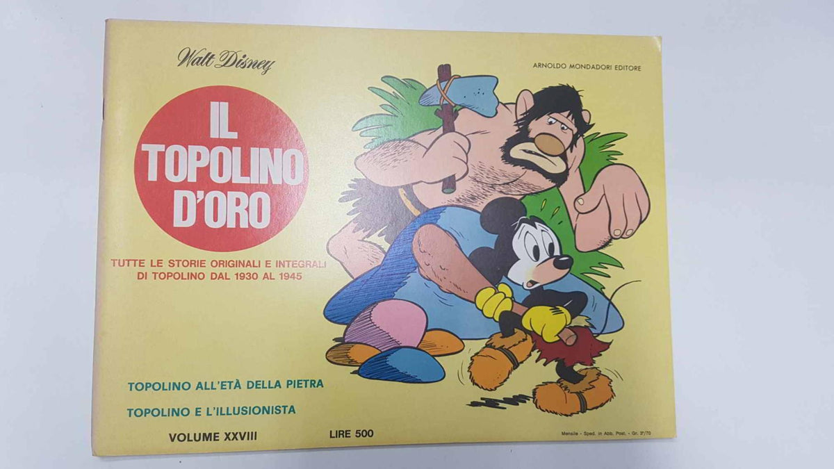 Il Topolino D'Oro volume 28: Topolino all'eta della pietra  y 