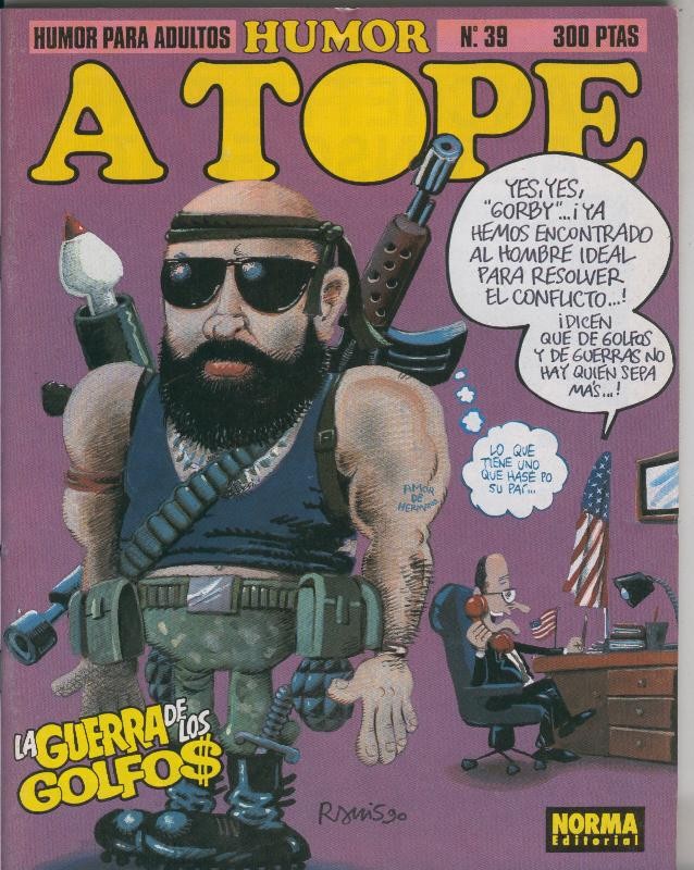 Revista Humor a tope numero 39: Edika, Ramis, Jordy, Bosch, Estudio Torpe, Oscar Martin
