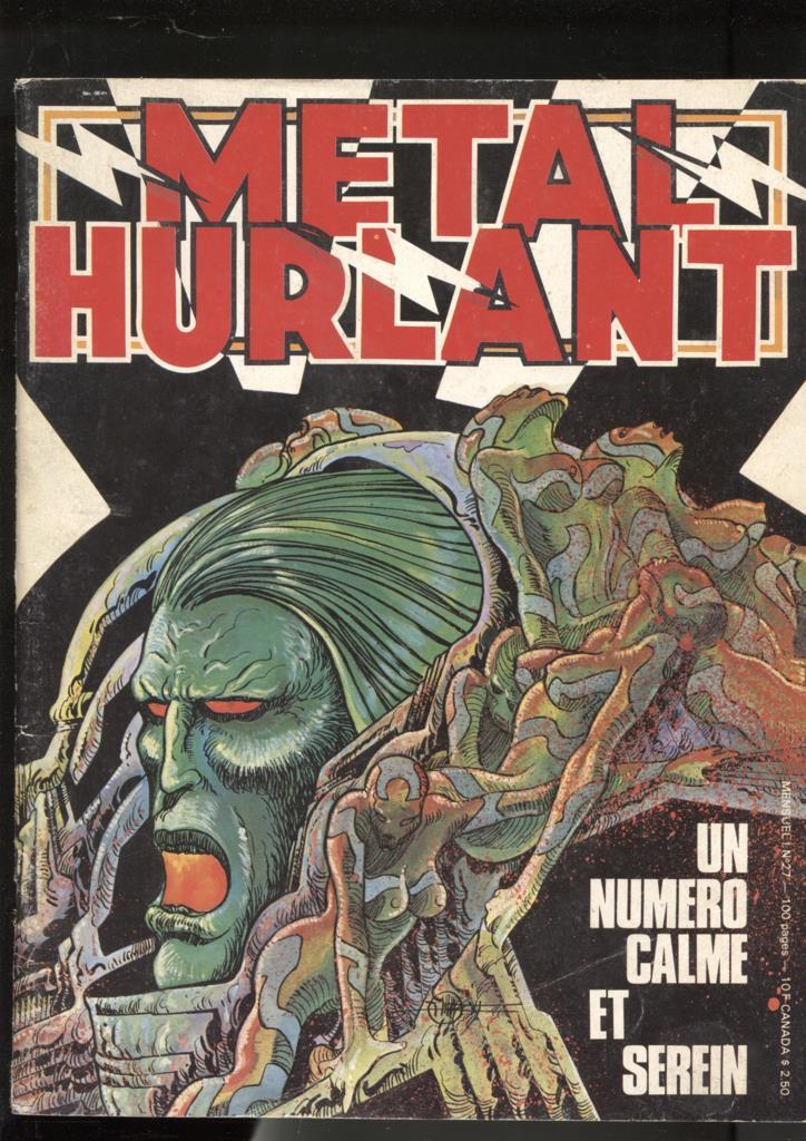 Revista Metal Hurlant numero 27: Les naufrages du temps, la mort de Billy Brakko