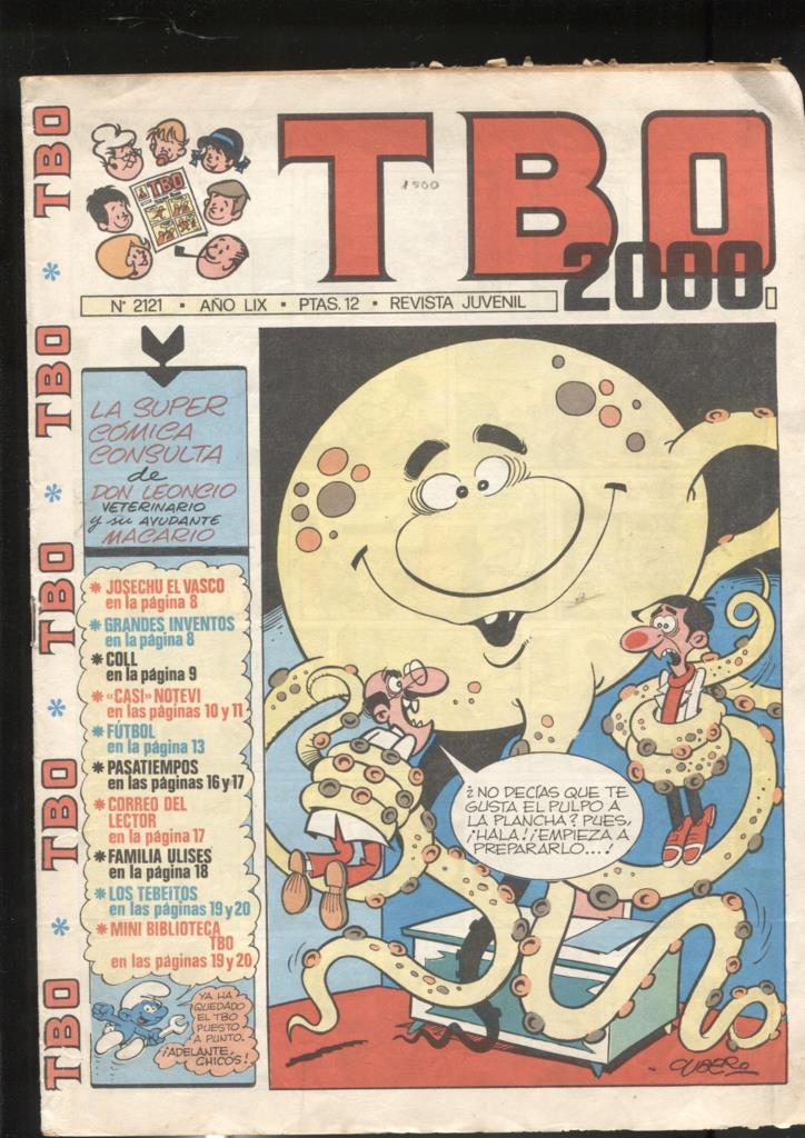 TBO 2000 numero 2121: cubierta de Cubero