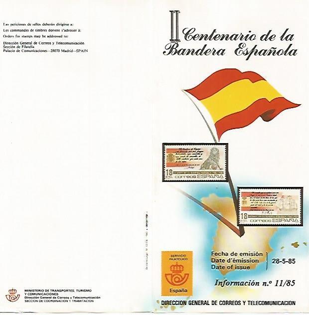 DIPTICO 16421: II Centenario dela Bandera Española