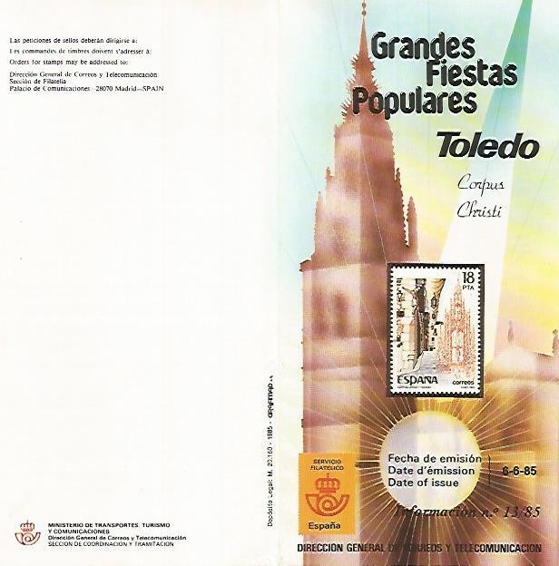 DIPTICO 16423: Grandes fiestas populares. Toledo