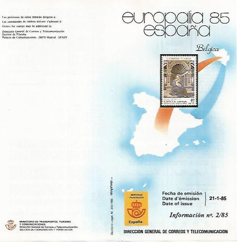 DIPTICO 16428: Europa 85. Belgica