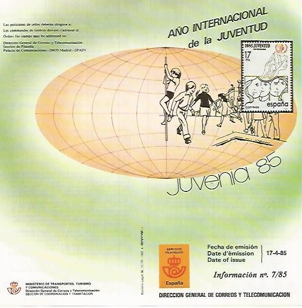 DIPTICO 16432: Año Internacional de la Juventud