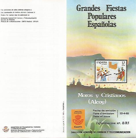 DIPTICO 16434: Moros y Cristianos de Alcoy, Alicante