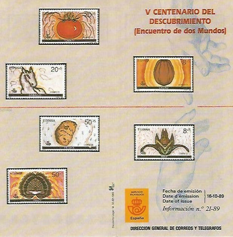 DIPTICO 16439: V Centenario del Descubrimiento. Encuentro de dos mundos