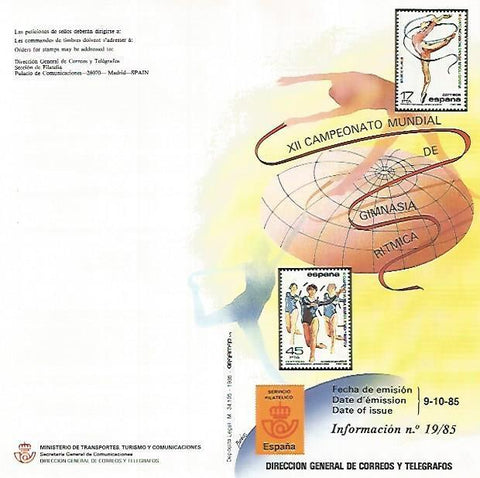 DIPTICO 16416: XII Campeonato Mundial de Gimnasia Artistica