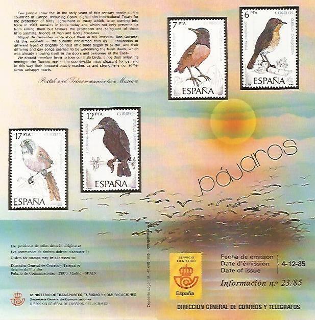 DIPTICO 16414: Pajaros