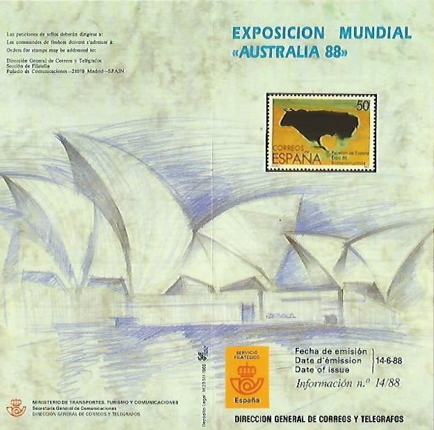 DIPTICO 16394: Exposicion Mundial Australia 88