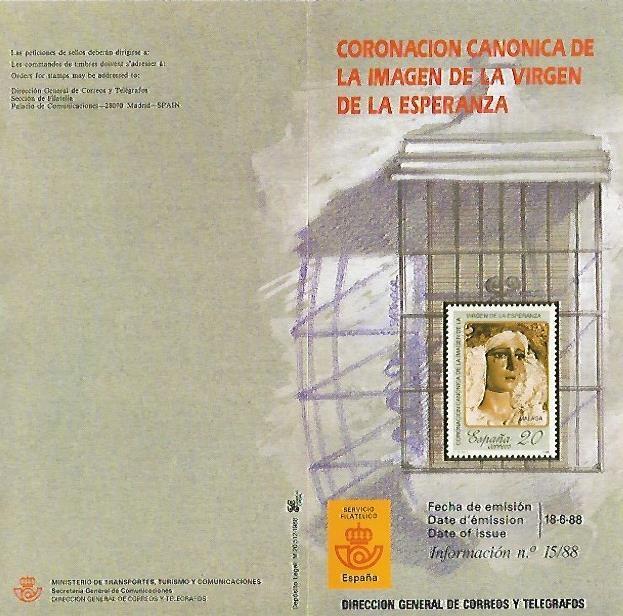 DIPTICO 16395: Coronacion de la Virgen de la Esperanza