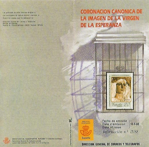 DIPTICO 16395: Coronacion de la Virgen de la Esperanza