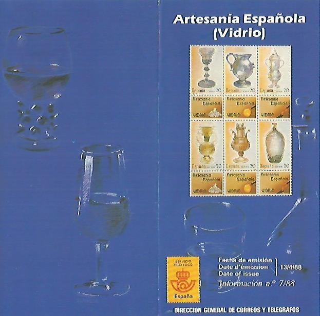 DIPTICO 16396: Artesania española. Vidrio