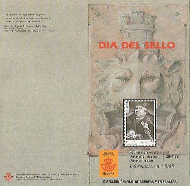 DIPTICO 16397: Dia del Sello 1988