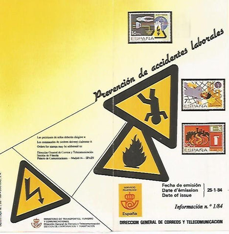DIPTICO 16474:Prevencion de Accidentes Laborales 